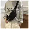 Bolsa Transversal Conveniente de Viagem Multicamadas, Bolsa de Cintura Popular Casual Moda ao Ar Livre Cor Sólida, Bolsa de Peito Tendência Estilo Coreano Personalizada para Mulheres