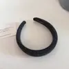 Faixa de Cabelo Esponjosa Colorida Tricotada Estilo Coreano Outono e Inverno Retrô com Aba Larga para Mulheres com Topo Alto do Crânio, Versátil Elegante, Presilha de Cabelo para Sair