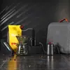 Juego de Cafetera de Mano para Exteriores Transfronteriza, Cafetera de Mano, Molinillo de Café, Caja de Regalo con Utensilios para Café, Acero Inoxidable 304