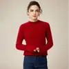 Suéter de Cachemir 100% Puro Engrosado Nuevo Otoño e Invierno para Mujer, Suéter de Punto Holgado de Talla Grande