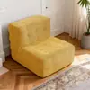 Sofá simple de oruga perezosa para sala de estar y dormitorio, silla de sofá cubo de espuma de ocio individual tatami, compresible