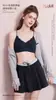 Polka Dot Girl Gentle Retro Color Matching Women's Underwear Wireless Thin Comfortable Push-up Strappy Bra 0113