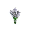 Broche de alta gama para mujer, exquisito, japonés y coreano, ramo morado, accesorio para solapa, sentido del diseño, nicho, corsage para traje