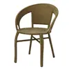 Silla en oferta, silla de patio exterior de ratán sintético, taburete con reposabrazos para ancianos, silla de ratán hecha a mano, silla para uso doméstico con respaldo, silla apilable
