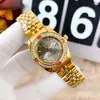Agita el sonido de fuego vivo vendiendo anillo de taladro marca Labor banda de acero reloj de dama pequeño al por mayor