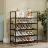 Estantería de almacenamiento multicapa extra grande, ensamblada, en stock, para venta al por mayor, para uso doméstico, dormitorio, recibidor, zapatero simple, zapatero y pasillo