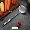 Espátula de acero inoxidable 304, cuchara para sopa, pala para freír, pala de cocina integrada engrosada, cuchara para gachas, juego de utensilios de cocina para el hogar