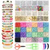 Kit Europeo y Americano Transfronterizo de 24 rejillas para hacer pulseras de cuentas de arcilla 3mm 23 colores para hacer pulseras de cuentas DIY Kit de joyería