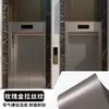 Película Metálica Cepillada Engrosada Autoadhesiva Papel Tapiz Decorativo para Puerta de Elevador Impermeable a Prueba de Humedad Pegatina para Renovación de Muebles Película que Cambia de Color Transfronterizo