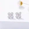 Pendientes de aguja de plata 925, temperamento no alérgico, pendientes de moda sencillos, pendientes de combinación creativa de una semana, venta al por mayor