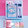 Perro pudding anime lindo coolomi perro Yugui perro meilti cuero PU hebilla magnética libreta de notas de mano con bolígrafo caja de regalo