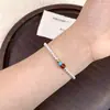Pulsera Esmaltada de Ágata Roja del Sur Natural, Mismo Estilo que en Xiaohongshu, Nueva Joyería Femenina Estilo Chino con Perlas para Apilar