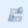 Abrazadera de Tubería de Aceite de Acero al Carbono Zincado Blanco de un Solo Lado y un Solo Agujero, Abrazadera de Tubería de Aceite Lubricante Engrosada 4mm 6 8 10 12