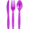Colher Descartável Amazon Colher de Sopa Plástica Embalada Individualmente Faca e Garfo Conjunto de Talheres de Restaurante Grau Alimentício Bolo