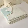 Colcha de Seda Gelo Antibacteriana Classe A para Ar Condicionado, Colcha Refrescante de Verão, Colcha Fina de Seda Gelo de Verão, Colcha de Seda Refrescante de Verão Dupla Face, Colcha de Casal/Solteiro