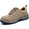 Zapatos protectores de suela sólida transpirables de PU zapatos de seguridad anti-aplastamiento anti-perforación resistentes al aceite resistentes a ácidos y álcalis zapatos de sitio de construcción gamuza