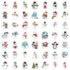 50 pegatinas navideñas de grafiti para equipaje, coche, portátil, nevera, taza de agua, pegatinas decorativas impermeables, venta al por mayor