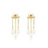Pendientes con borlas y colgantes de perlas de agua dulce de diseño para mujer, de alta calidad, con temperamento de nicho simple, suaves y ligeros, de lujo.