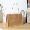 Bolsa de yute para compras al por mayor, personalizada, para regalo, con publicidad, disponible en stock.