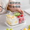 Compartimento caja de almacenamiento de frutas frescas sellada caja conservadora de refrigerador almacenamiento y organización para llevar verduras ensalada Bento