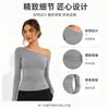 Camiseta de Manga Larga Ajustada para Mujer Otoño Temprano 2026, Top Estilo Americano Desmangado Chica Caliente, Comercio Exterior Europeo y Americano, Transfronterizo de Amazon