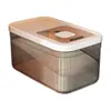 Cubo Cuadrado para Arroz de Grado Alimenticio para el Hogar Caja de Almacenamiento de Arroz Sellada Multifuncional a Prueba de Insectos y Humedad Caja de Almacenamiento de Granos para Cocina