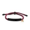 Pulseira Personalizada Publicidade Transfronteiriça Logo Personalizado Arco-Íris Multicolorido Presente de Feriado Pulseira Trançada Gravada em Aço Titânio