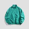 2025 Estilo Japonês Secagem Rápida À Prova de Vento Gola Alta Proteção Solar Roupa Marca Moderna Masculina Solta Casual Roupa de Proteção Solar Respirável Jaqueta de Seda Gelada