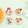Broche de Gato Naranja de Dibujos Animados, Insignia Divertida con Temática de Gatos, Pin de Accesorio Personalizado para Estudiantes, Pequeño Regalo