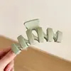 Pinza Geométrica Simple para el Cabello, Pinza de Moda para la Parte Trasera de la Cabeza, Pinza Femenina de Color Café, Accesorio para el Cabello de Pinza de Tiburón de Alta Gama y Exquisito