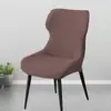 Funda Moderna Sencilla Curva para Silla de Comedor Elástica Cubierta Completa Integrada para Silla para Hogar Hotel Cubierta Universal para Taburete