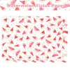 Wx104 Verano Sandía Pera de Nieve Papel 17g Dulce de Regalo Papel de Envoltura a Prueba de Humedad Dibujos Animados Sandía Papel de Algodón Decorativo