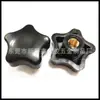 Fabricantes de Dongguan 38mm-m8 estrela de cinco pontas flor de ameixa botão de plástico botão de plástico botão de ajuste botão fixo