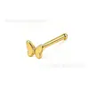 Piercing de Nariz em Liga de Titânio F136 Estrela Lua Cruz Borboleta Barra Reta Barra S Piercing de Nariz Personalizado Joia de Piercing em Titânio G23