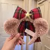 Nova tiara de orelhas de urso e coelho, tiara tema parque do Mickey, tiara em formato de bolo, grampo de cabelo, adereços de cabeça para parques temáticos para adultos e crianças