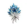 Broche Elegante de Espiga de Trigo de Cristal de Luxo Novo para 2025 para Mulheres, Elegante, Moderno e de Luxo para Lapela de Jaqueta Acessórios de Vestuário