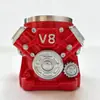 Tendência Criativa Transfronteiriça Caneca de Resina com Motor V8 e Revestimento Interno, Taça de Vinho Mecânica de Motor Simples e Personalizada