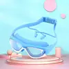 Gafas de natación de alta definición para niños y niñas, gafas de natación de silicona antivaho, gafas de montura grande