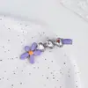 Exquisito Pasador de Pelo con Forma de Corazón de Flor y Pedrería para Mujer Ambiente Primavera Verano Pasador de Pelo Pinza Lateral Pinza para Flequillo Nuevos Accesorios para el Cabello