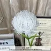 Ramo falso de simulación de color blanco terminado con flores de seda artificial para boda, fila de flores de plástico, arreglo de boda de alta calidad