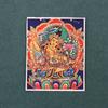 Pintura thangka dorada pintada a mano cinco ye Huang Cai madre verde gran cielo negro benmingfo pintura thangka núcleo lienzo especial