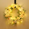 Simulación de Verano Transfronteriza Corona de Peonías Fiesta Navideña Decoración del Hogar Corona de Pared Decoración de Primavera Amazon