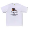 Camiseta de manga corta de la marca japonesa de moda BAPE, peso pesado de verano 240g algodón puro, camuflaje de cabeza de mono, tiburón mono, venta al por mayor transfronteriza