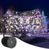 Tubo de luz de proyección para vacaciones transfronterizo luz de tormenta de nieve LED enchufe USB luz de Navidad luz de proyección de ambiente de Halloween
