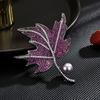 Broche Elegante de Lujo de Industria Pesada Hoja de Arce Pin Retro Cool de Alta Gama Accesorios Venta al por Mayor Fabricante Fuente Dropshipping