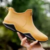 Botas de lluvia de moda para pareja transfronterizas Zapatos impermeables para exteriores de estilo coreano para mujer Zapatos de goma antideslizantes para cocina suela blanda cómodos Zapatos para lavado de autos mujer
