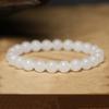 Pulseira de Contas de Jade Hetian Natural de Xinjiang Tipo Antigo Jade Branco Gordura de Carneiro Contas Balde Pulseira Contas Maçã Contas de Jade Genuínas Fio