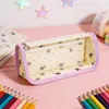 Nuevo Estuche Triangular Transparente, Bolsa de Papelería de Gran Capacidad Específica para Exámenes, Bolsa de Almacenamiento para Estudiantes Simple y Elegante Venta al por Mayor