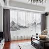 Cortina de estilo chino para toda la casa, nuevo estilo chino, complejo Jiangnan, arquitectura clásica de Huizhou, sala de estar, villa, pantalla de ventana con sombreado