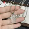 Colgante de Chalcedonia Blanca Tipo Hielo Melón de la Suerte y Frijol de la Suerte, Ágata Blanca Natural Gato Kt y Oso Jade Joyería al por Mayor Suministro en Vivo
